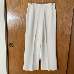 St. John Collection wool Slacks, offwhite, women’s size 8P